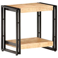 Side Table with Storage Shelf Mango Wood E584