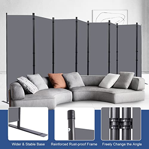 8 Panel Fabric Room Divider X630362