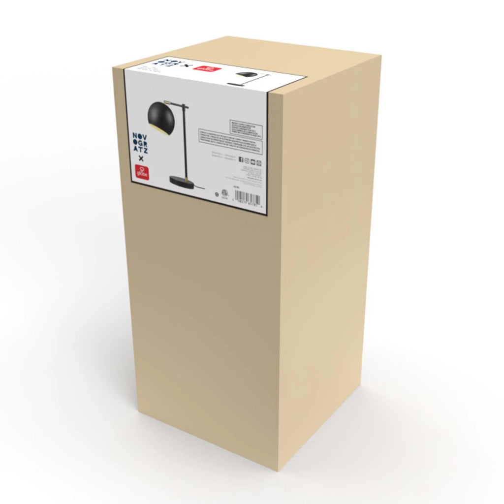 18" Matte Black Table Lamp E669631