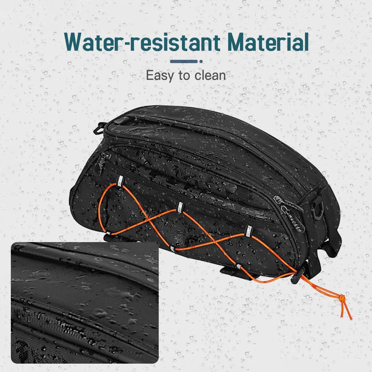 Waterproof Rear Seat Bike Bag with 2 Side Hanging Bags G2246