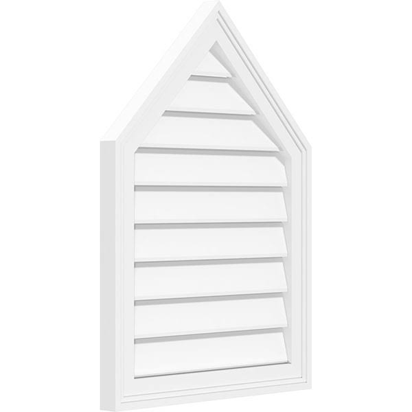 Peaked Top Surface Mount PVC Gable Vent Y9273