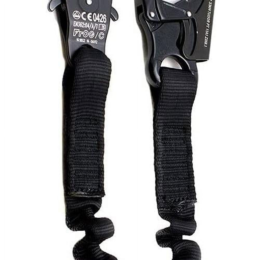 2Ft Elastic Bungee Lanyard with Snap Hook, Black, 24 Inches Q443840