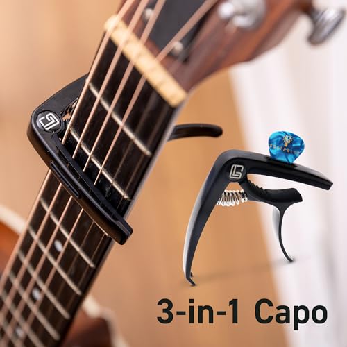 Guitar Accessories Kit with Strap, Capo, Tuner, Picks D250508
