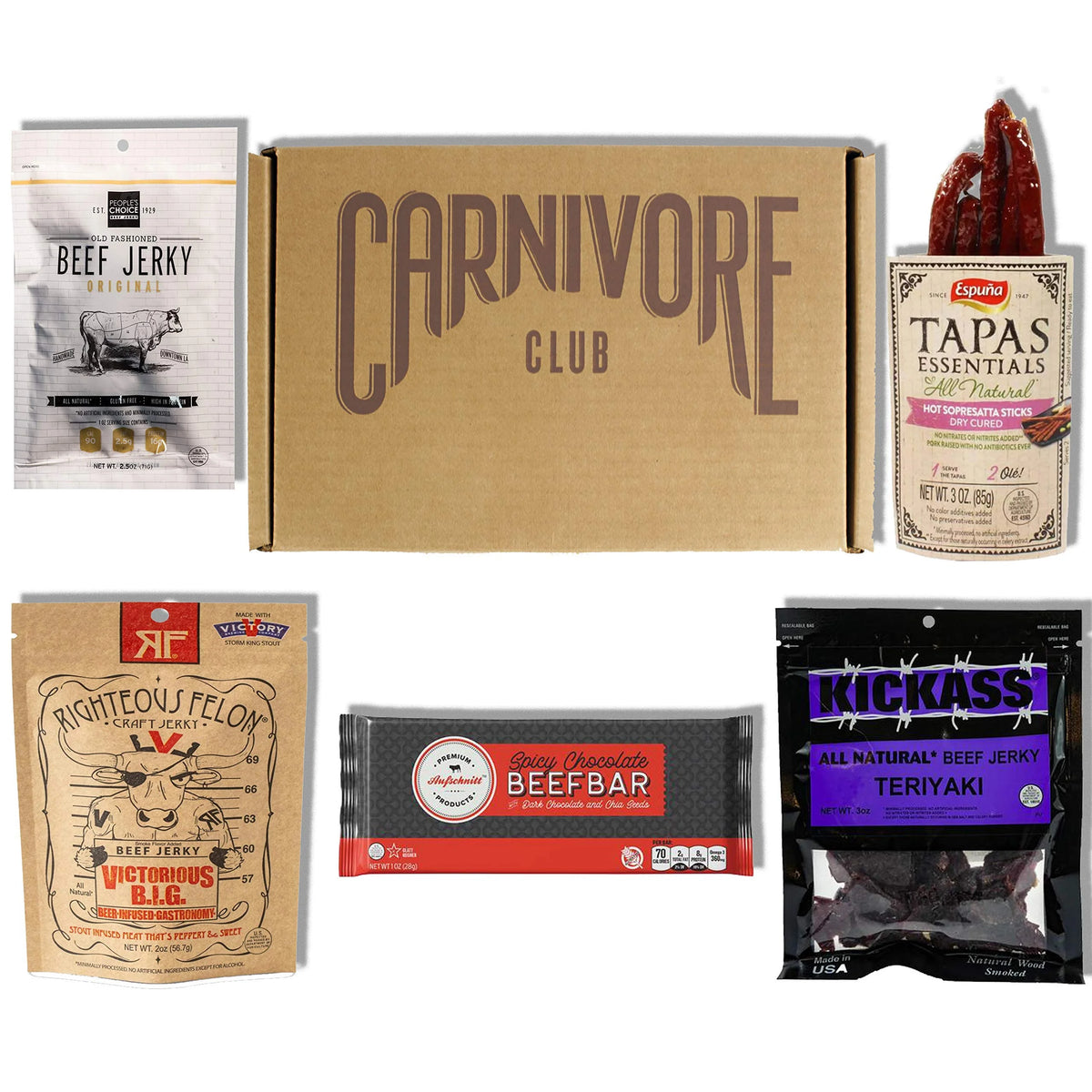 Beef Jerky and Meat Sticks Sampler A8136