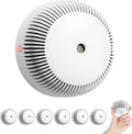 Mini Smoke Detector with 10-Year Battery, Photoelectric Sensor, Pack of 6 Z4897