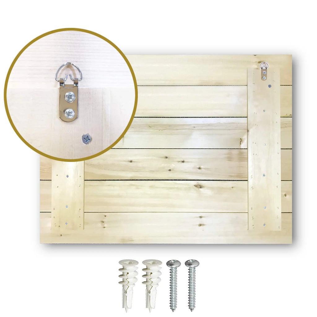 3 Panels 45 x 40 inches Print on Natural Pine Wood Z568