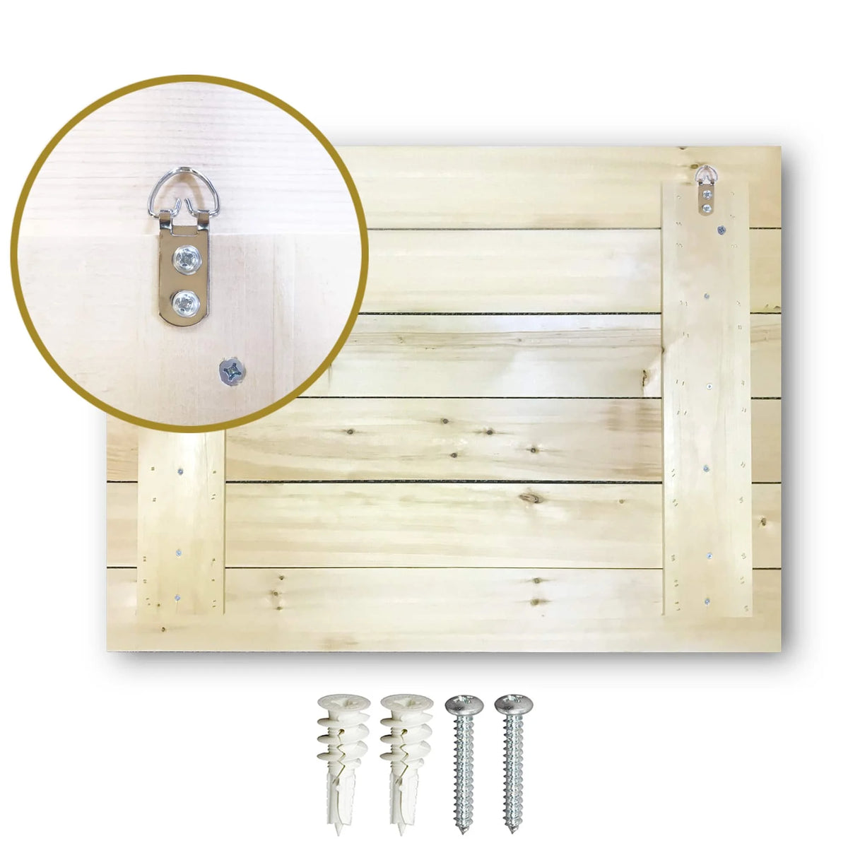3 Panels 45 x 40 inches Print on Natural Pine Wood Z568