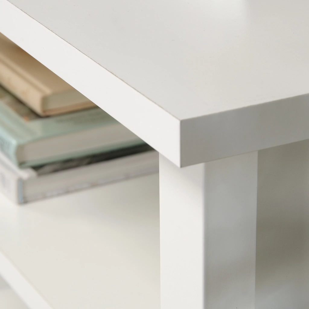 Soft White Storage Console TV Stand O5971