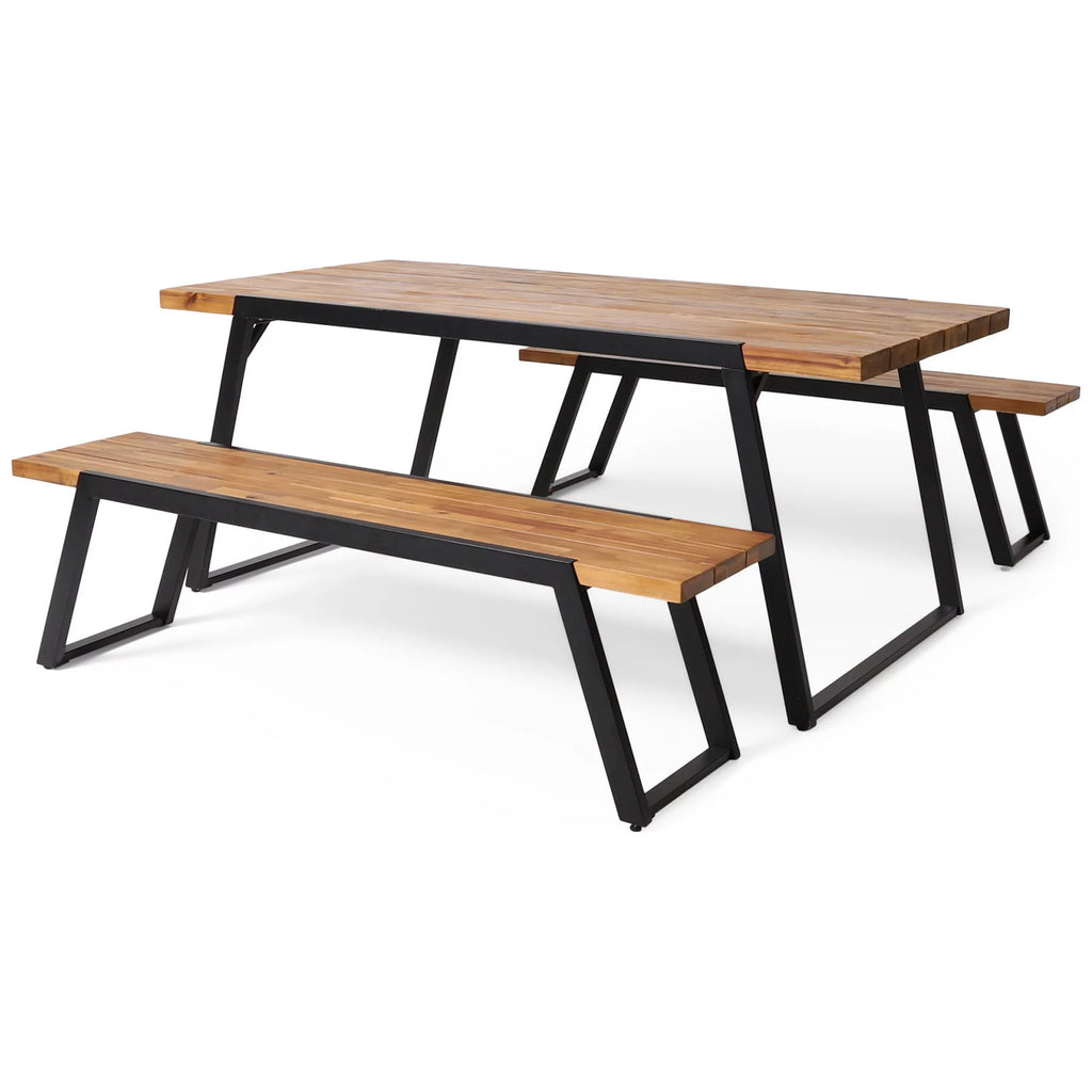 Acacia Wood 3 Piece Picnic Set I514856