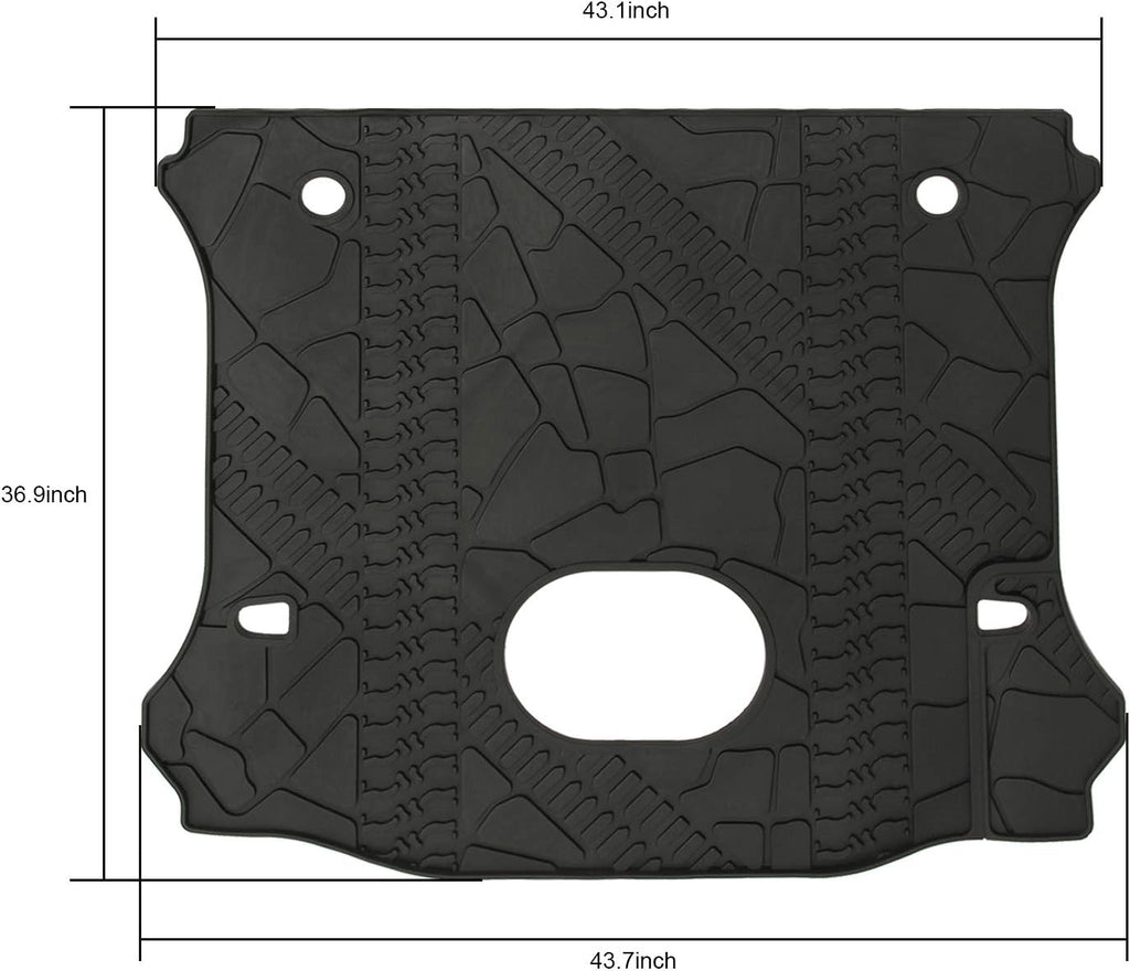 Black Rear Trunk Cargo Floor Mat V826438
