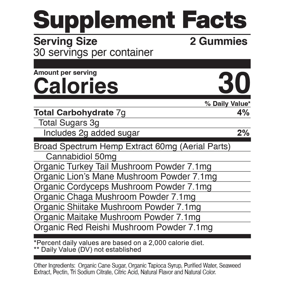 1500mg CBD Gummies With Mushrooms D2420