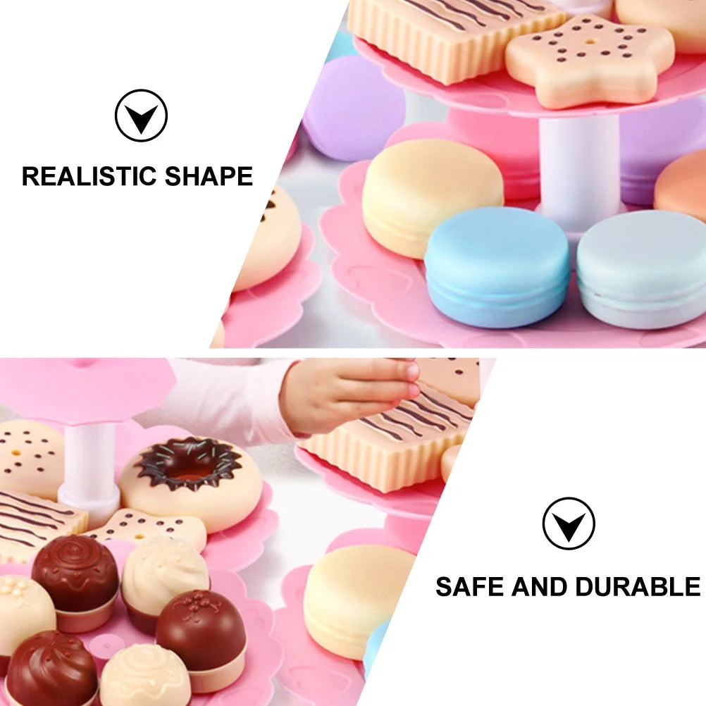 Kids Simulation Macaron Cake Toys X907070
