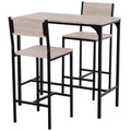 3-Piece Counter Table Set High Back Stool O2635