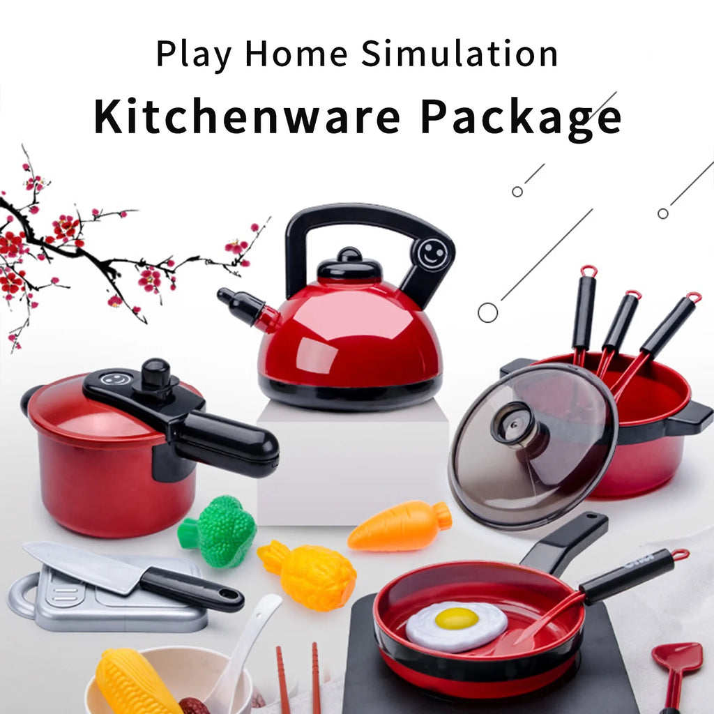 51 Pcs Kids Kitchen Playset Pots and Pans L535811
