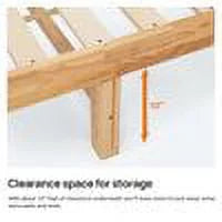 Queen Size 14-Inch Solid Wood Platform Bed Y78459