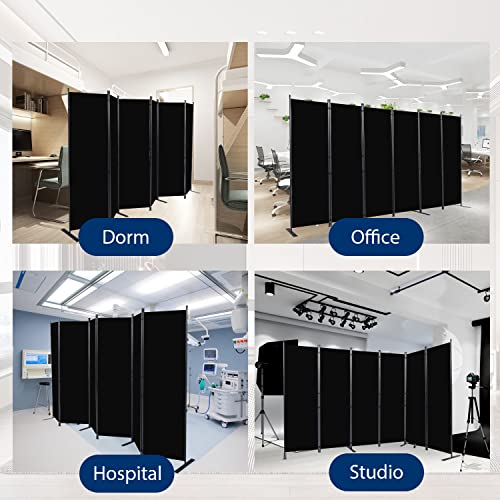 8 Panel Fabric Room Divider X630362