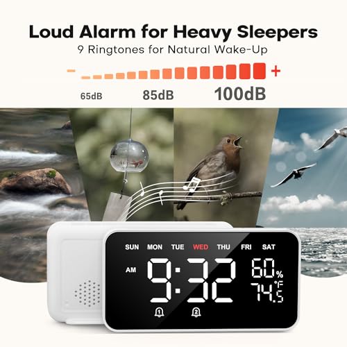 Smart Alarm Clock with LED Dot Matrix Display A846