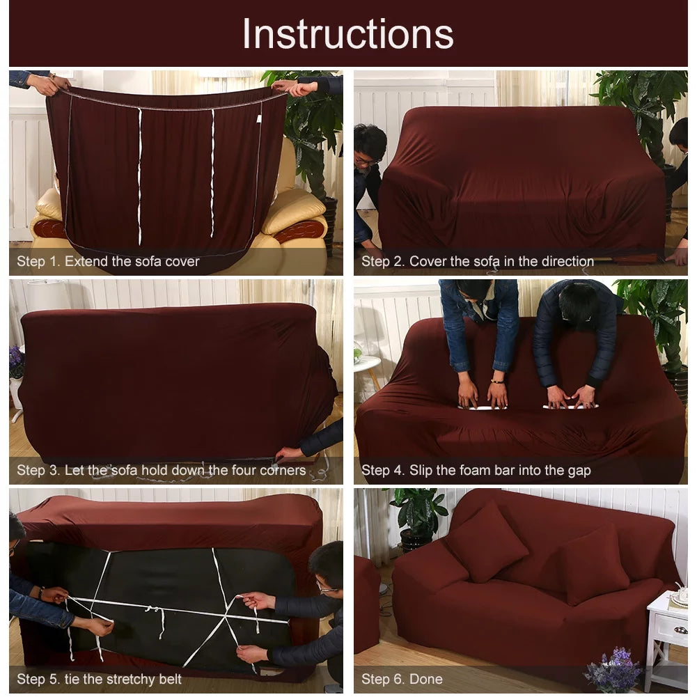 Floral Pattern 2 Pieces L Shaped Sofa Cover Set Q753