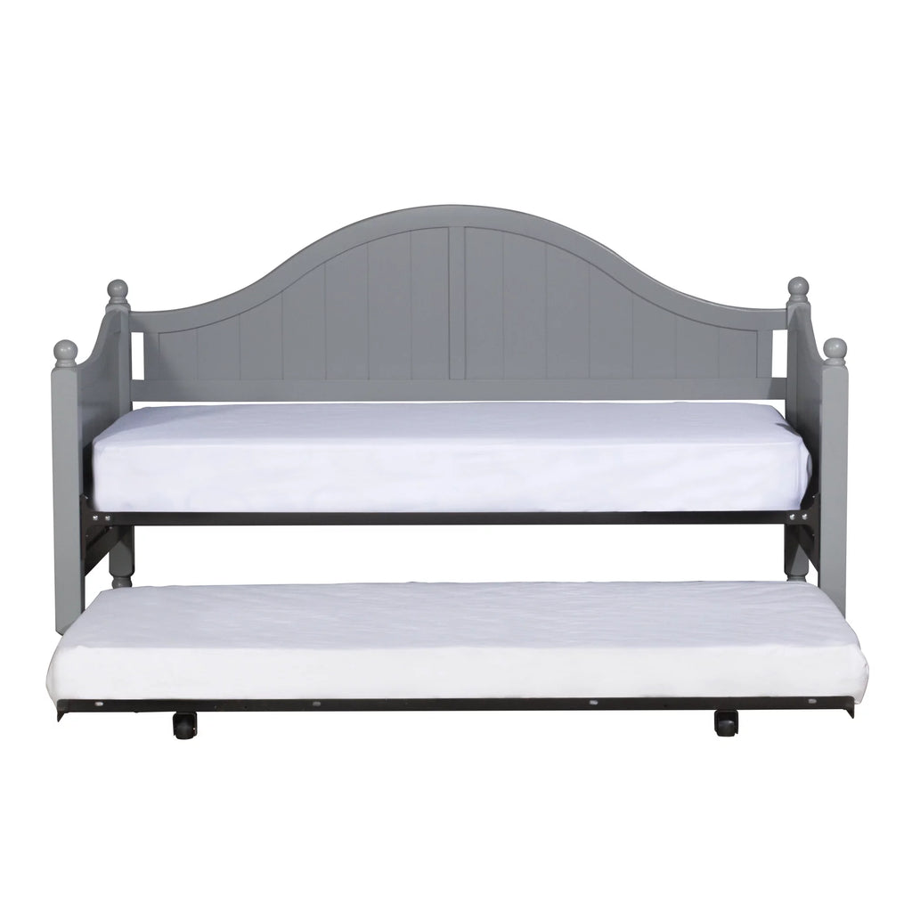 Gray Wood Daybed with Trundle E935161