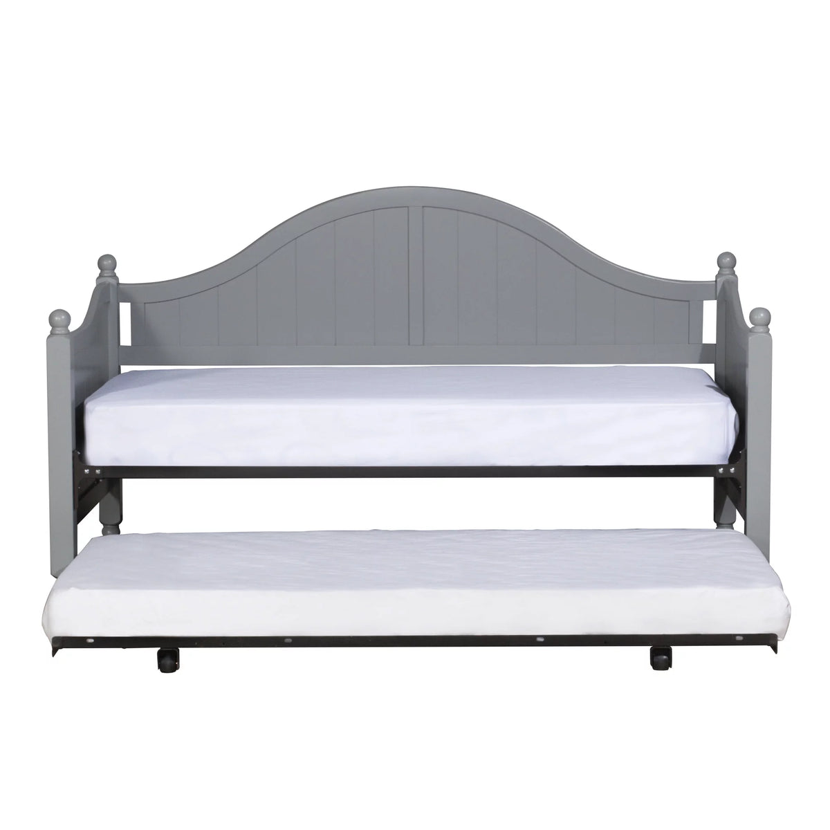 Gray Wood Daybed with Trundle E935161