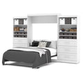 Queen White Wood Storage Bed E5230