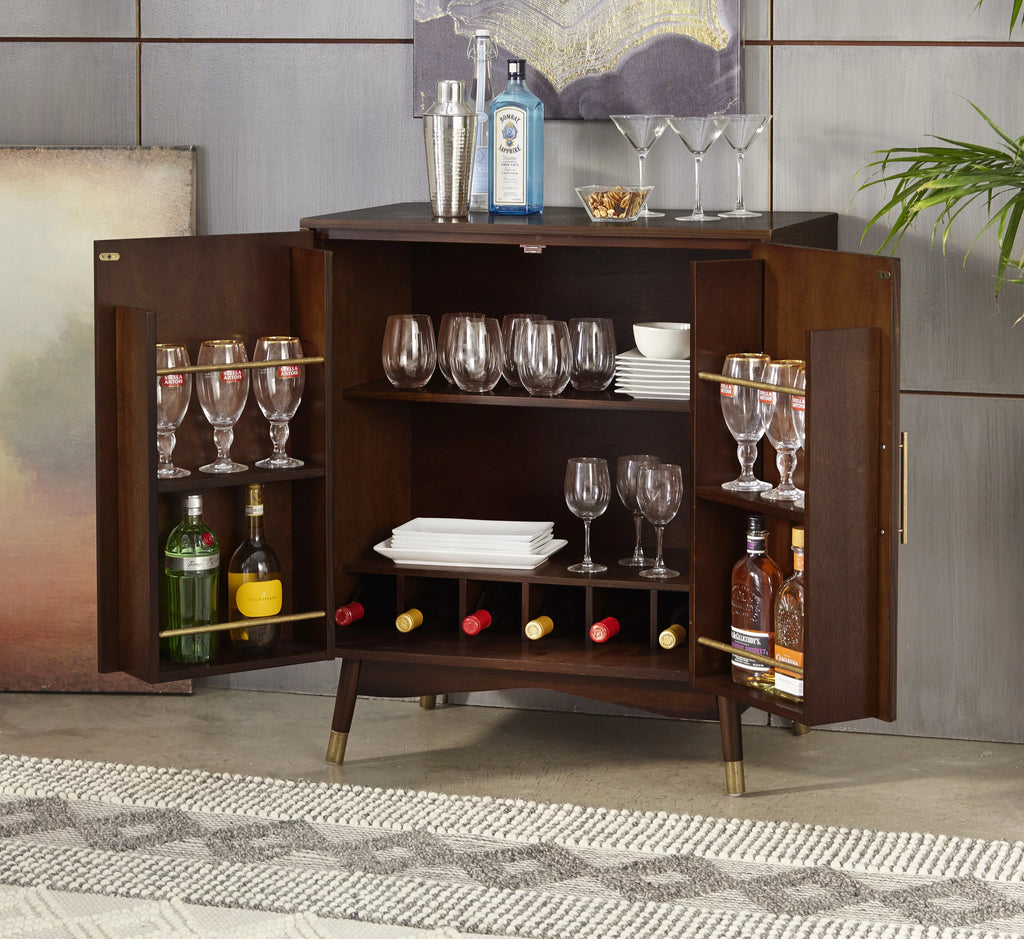 Walnut Bar Cabinet N494