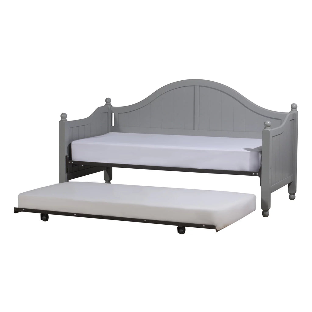Gray Wood Daybed with Trundle E935161