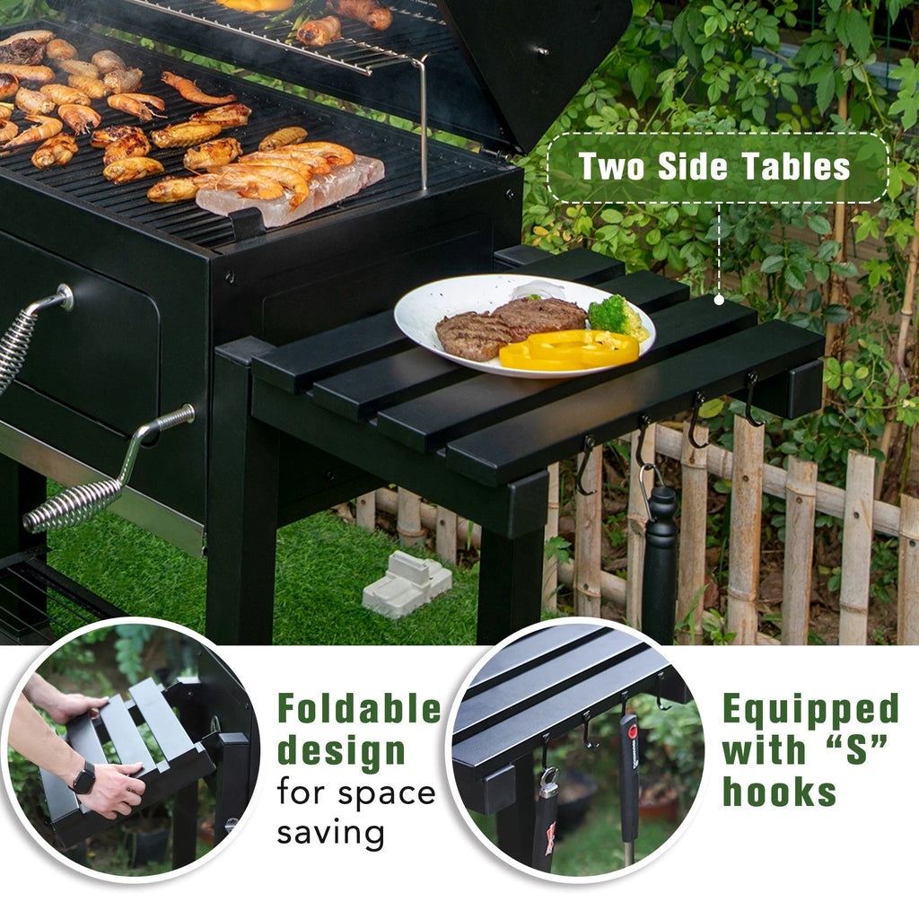34-inch Portable Charcoal BBQ Grill Z805293