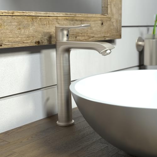 Brushed Nickel 1-Hole Bathroom Sink Faucet C803149
