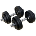 Adjustable Weight Dumbbells Set with Cast Iron Plates U313