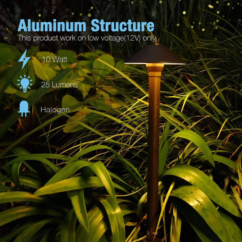 Waterproof Low Voltage Landscape Lighting Set with Spike Stand S97881