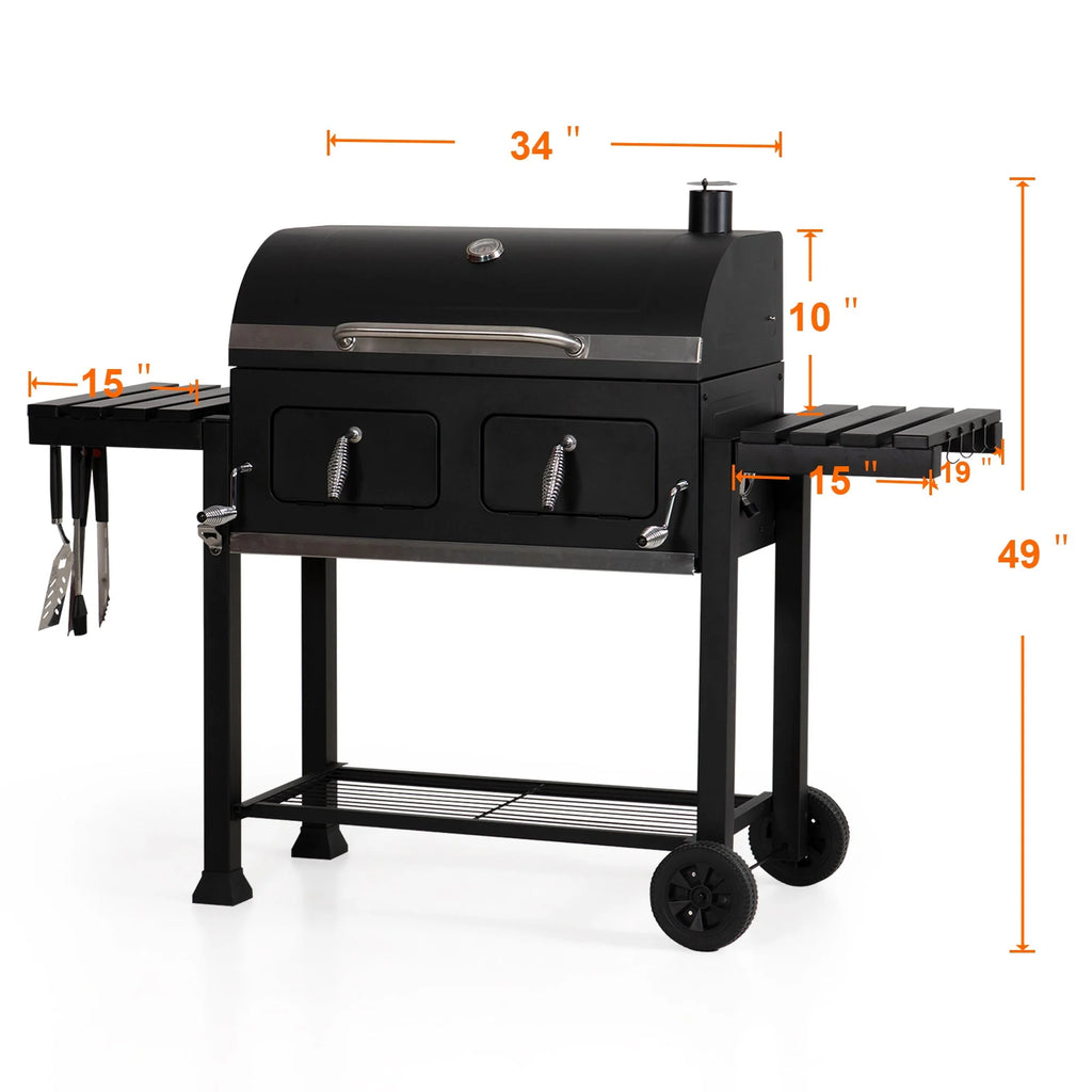 34-inch Portable Charcoal BBQ Grill Z805293