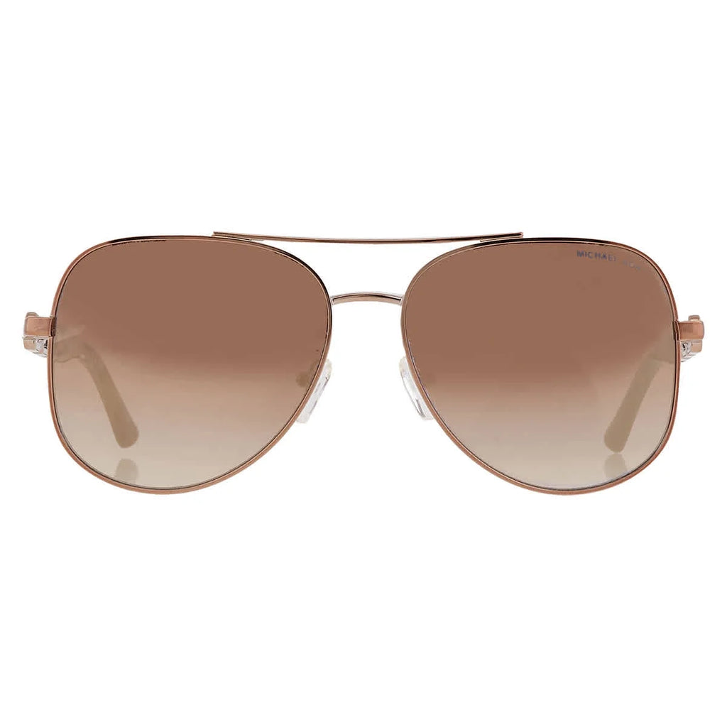 Caramel Silver Flash Pilot Sunglasses A5606