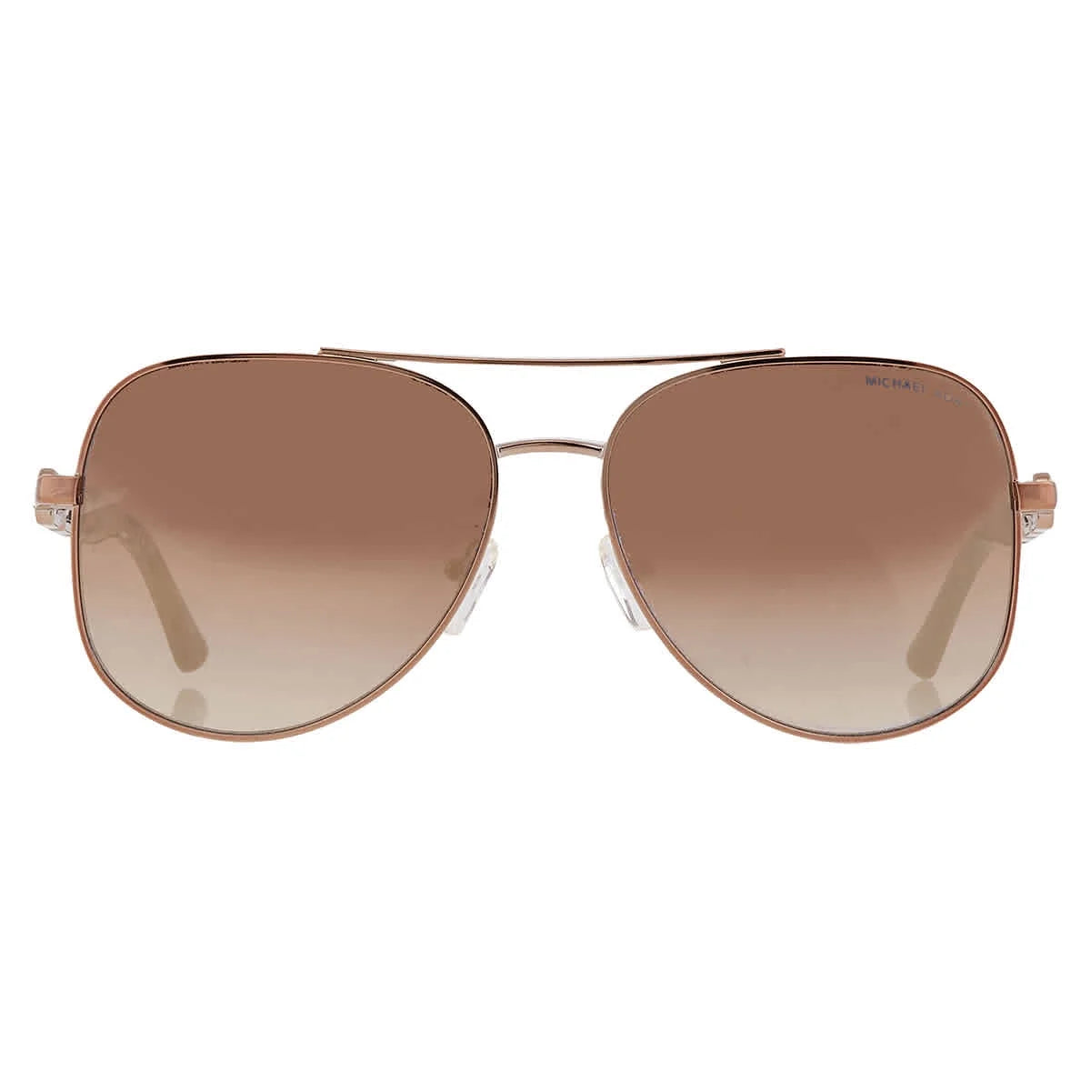 Caramel Silver Flash Pilot Sunglasses A5606