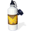 Yellow and Orange Giraffe Print Butterfly Sports Water Bottle T438
