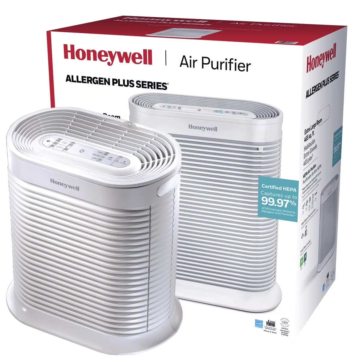 HEPA Air Purifier for Extra Large Rooms, Cleans Up To 2250 Sq Ft in 1 Hour, White G49613