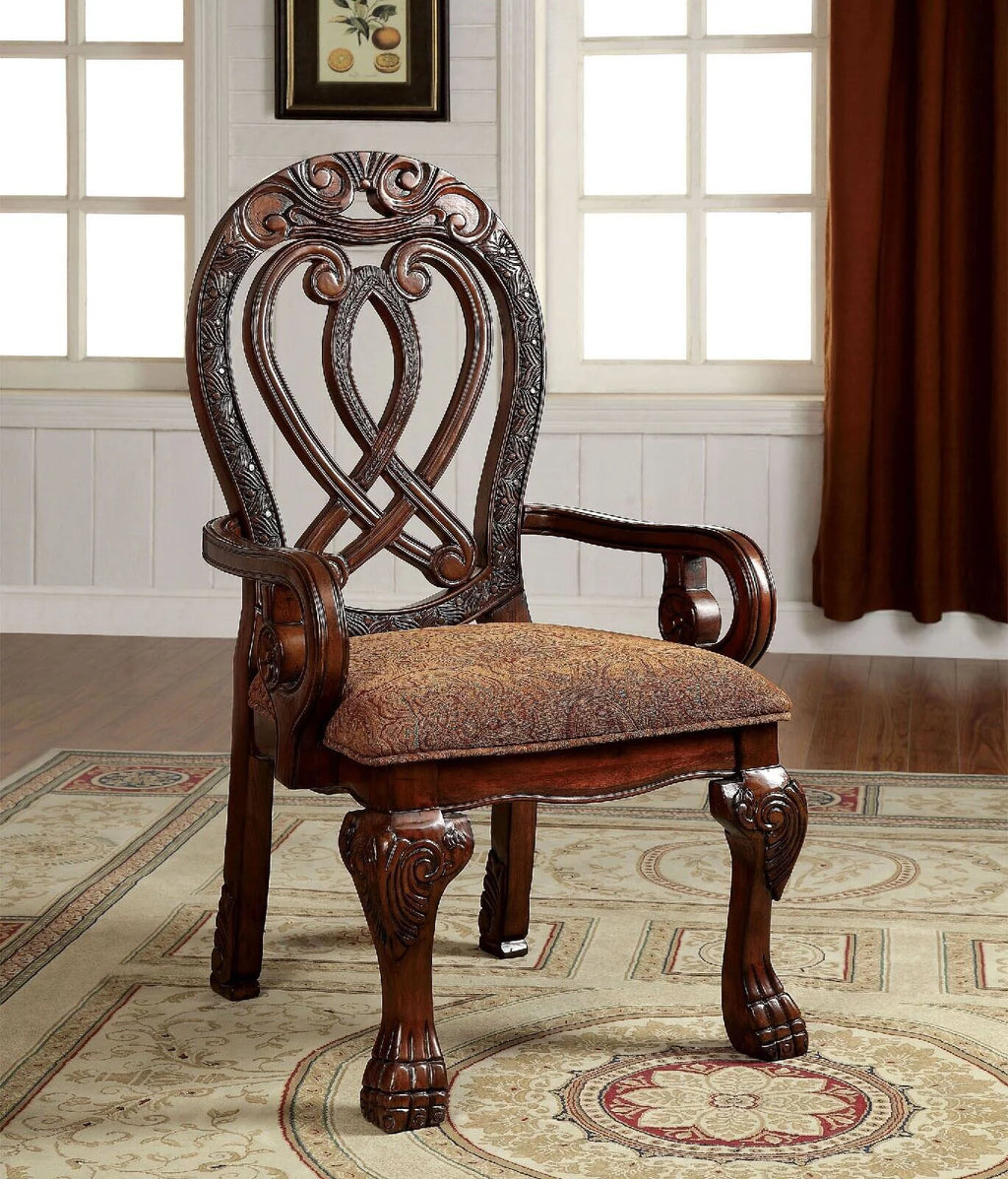 Cherry Solid Wood 7 Pc Dining Set E95506