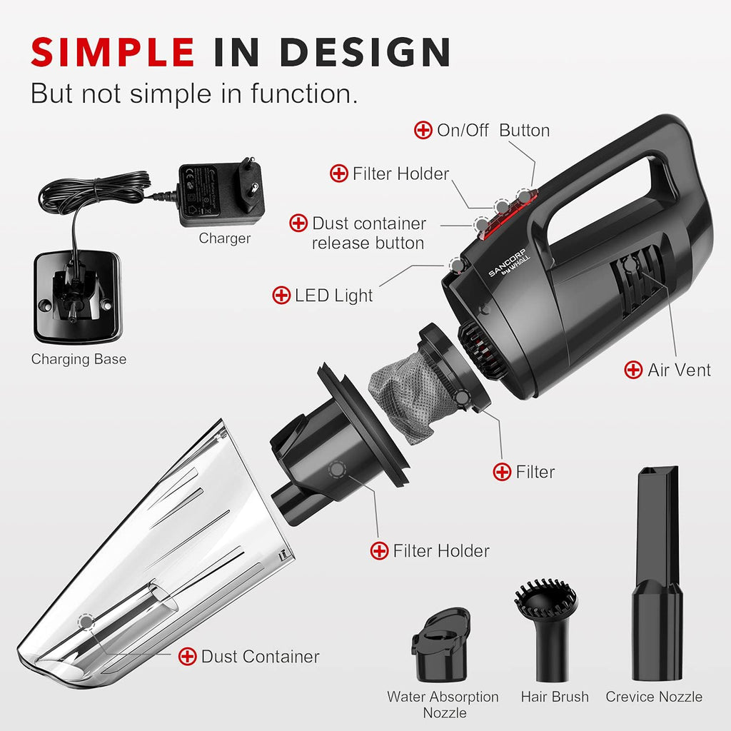 Handheld Cordless Vacuum with LED Light F42571