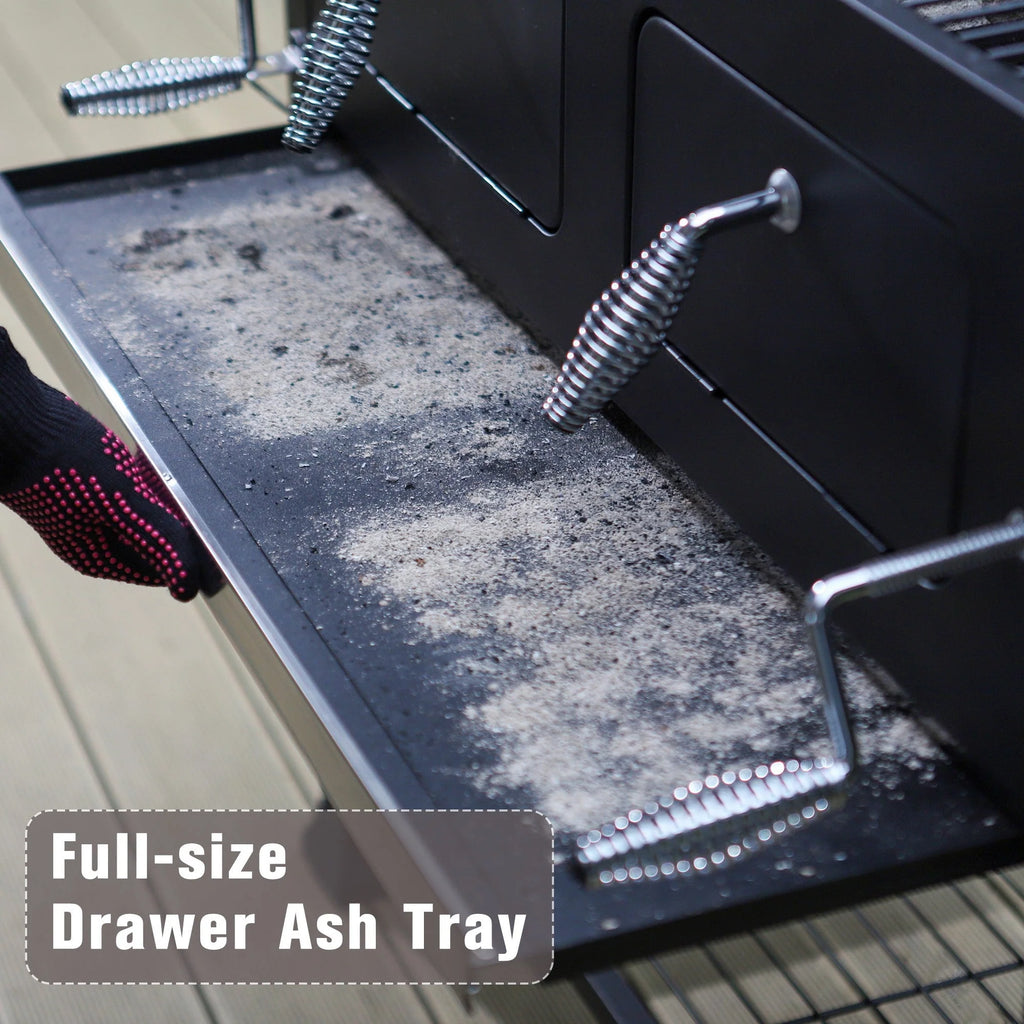 34-inch Portable Charcoal BBQ Grill Z805293