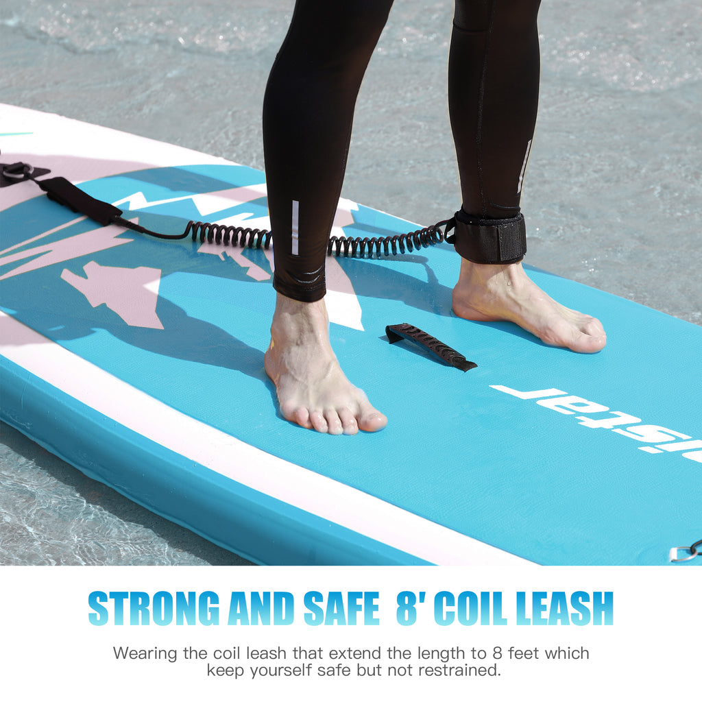 10' Inflatable Stand Up Paddle Board with Adjustable Paddle, Pump & Carrying Backpack M198
