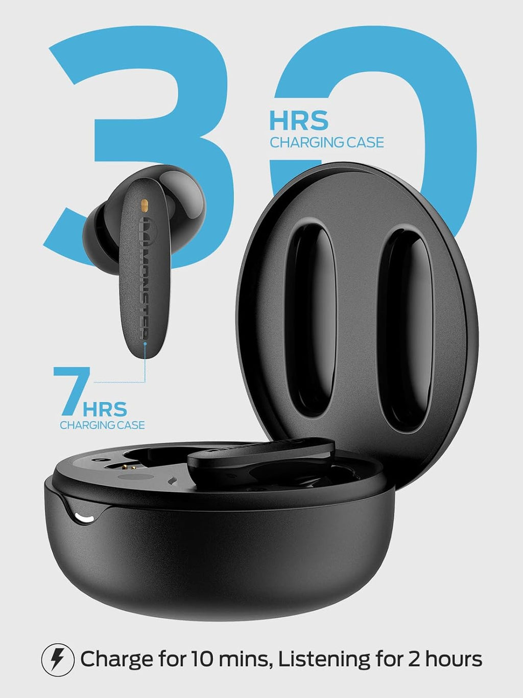 Wireless Earbuds with Bluetooth 5.2, Noise Cancelling, 30H Playtime P44798