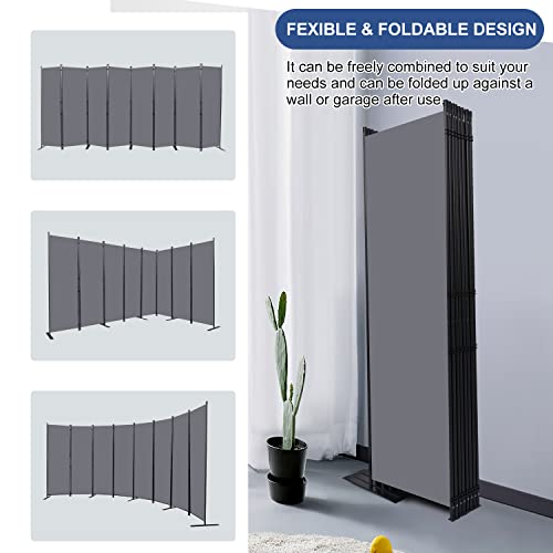 8 Panel Fabric Room Divider X630362