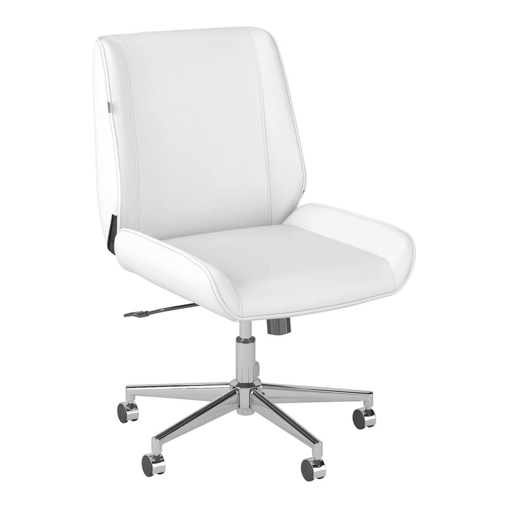 Light Gray Leather Office Chair F84563